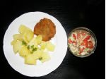 Kapustový karbenátek,brambory,salát